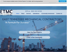 Tablet Screenshot of etmccorp.com